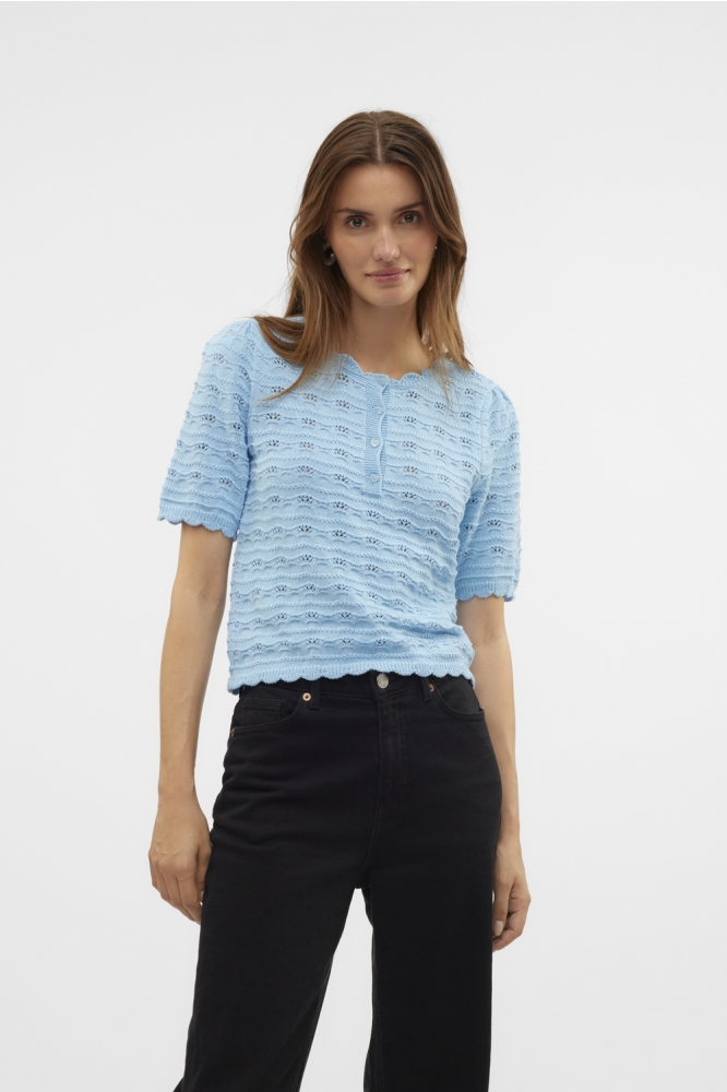 VMSHELBY SS O-NECK PULLOVER BOO 10321768 AIRY BLUE